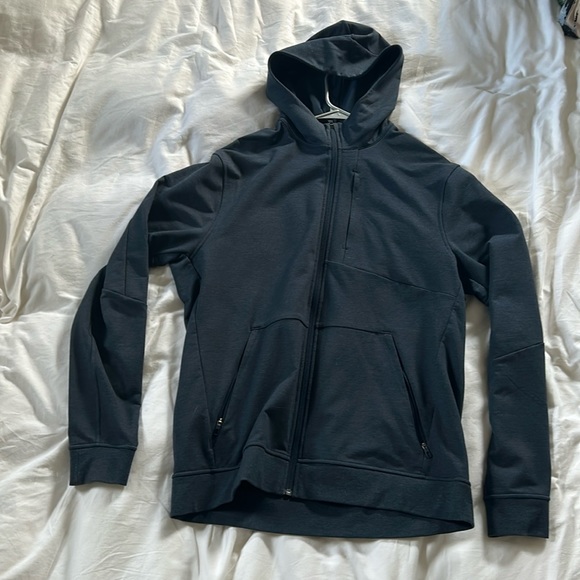 size large navy men's lululemon zip hoodie - Picture 1 of 3